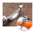 SimpluAcasa™ Taietor inox pentru legume si fructe otel inoxidabil — Mai Mult Confort în Bucătărie