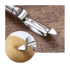 SimpluAcasa™ Taietor inox pentru legume si fructe otel inoxidabil — Mai Mult Confort în Bucătărie