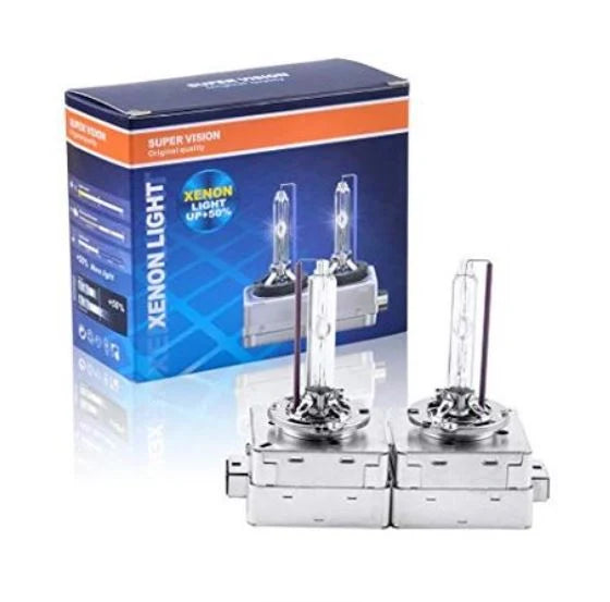 Set 2 becuri Xenon D1S White auto pentru far, suport metalic, 35W, 6000K Imagine principală a produsului