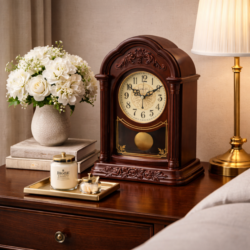 SimpluAcasa™ Ceas de masa decorativ – vintage elegant cu pendul 22 — Confort Practic Pentru Casa Ta Imagine secundară a produsului