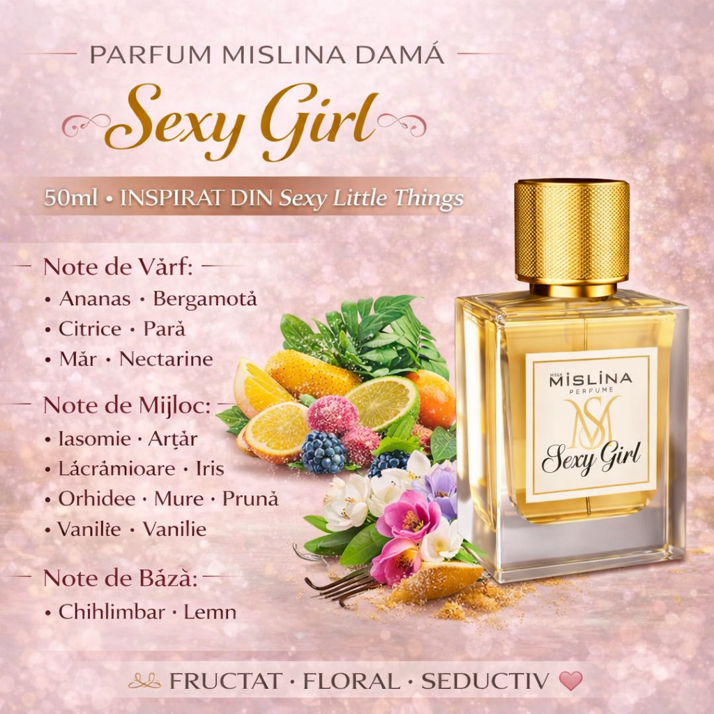 Parfum Mislina Damă Sexy Girl 50ml – Inspirat din Sexy Little Things, M017 Imagine secundară a produsului