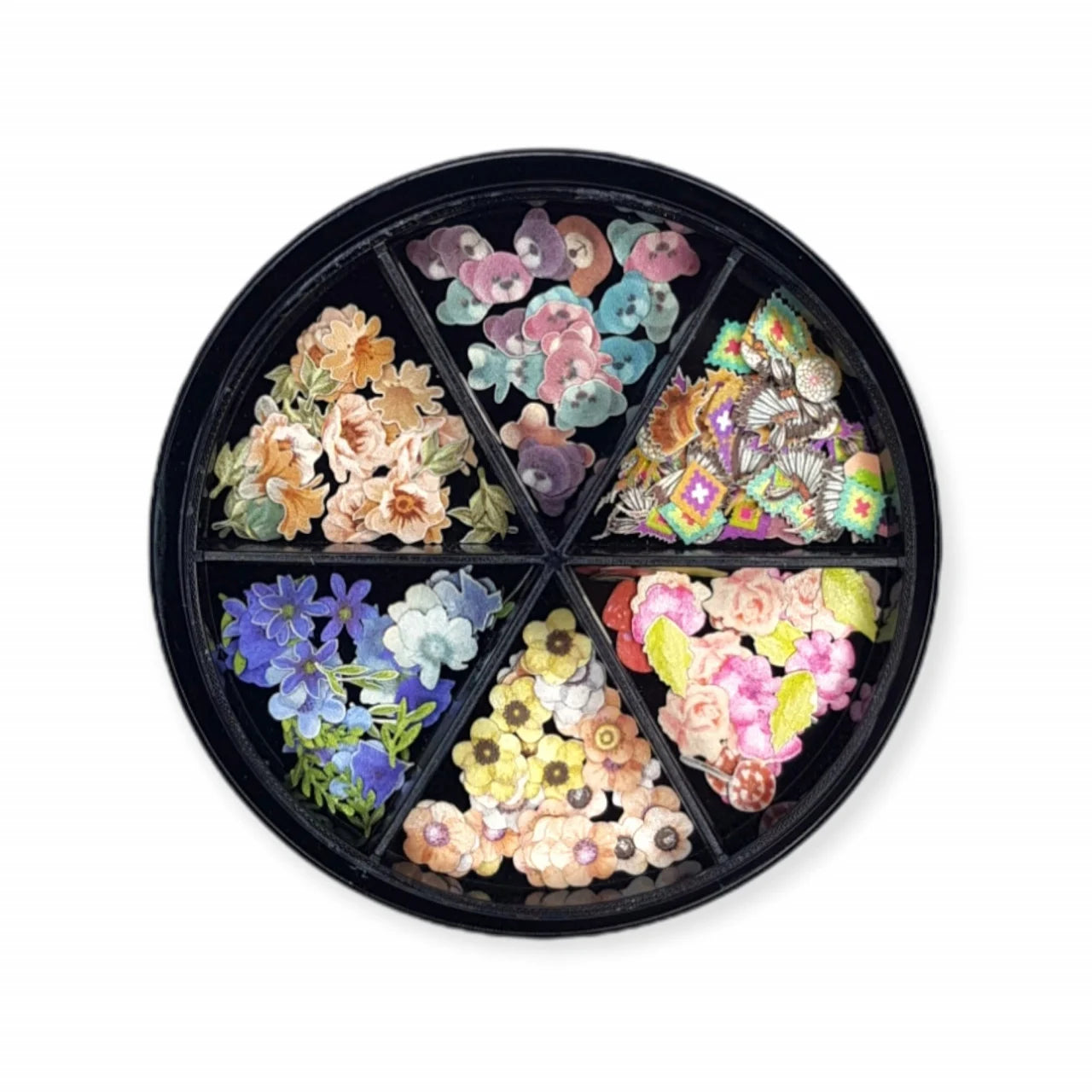 Decor Unghii, Lemn, Rotund, OJ009 Imagine principală a produsului