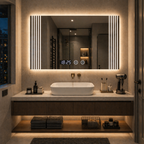SimpluAcasa™ Oglinda LED Premium 80x60 cu Touch Antiaburire si Iluminare LED — Confort Practic Pentru Casa Ta