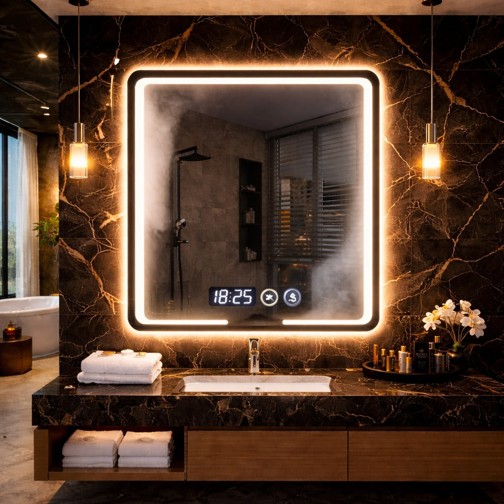 SimpluAcasa™ Oglinda led premium 80x60 — Confort Practic Pentru Casa Ta