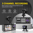 SimpluAcasa™ RESIGILAT - Camera auto tripla FullHD — Control și Siguranță Zi de Zi