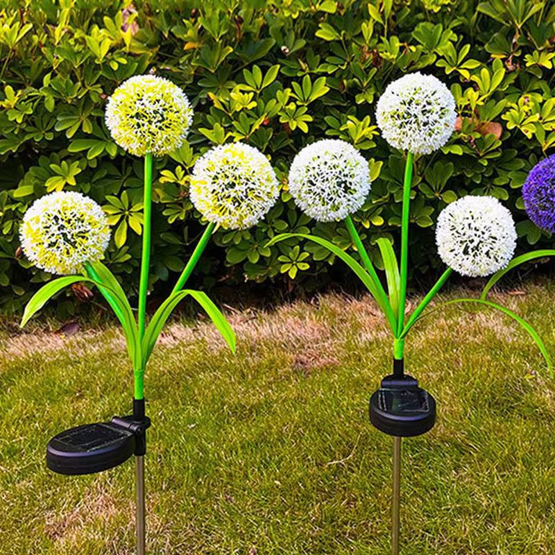 SimpluAcasa™ Set 2 x lampa solara LED tip papadie pentru gradina — Lucrări Mai Simple și Eficiente Imagine principală a produsului