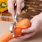 SimpluAcasa™ Taietor inox pentru legume si fructe otel inoxidabil — Mai Mult Confort în Bucătărie