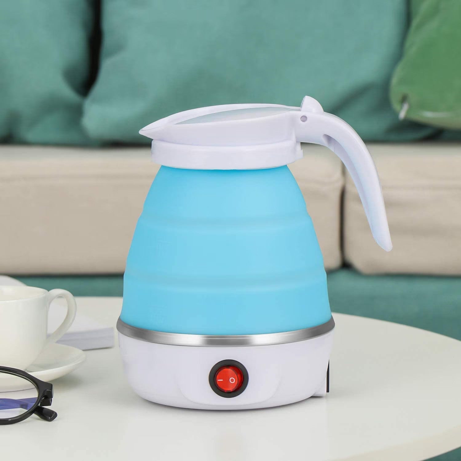 Fierbator electric pliabil, Silicon/Inox, 600W, 0.6L Imagine principală a produsului