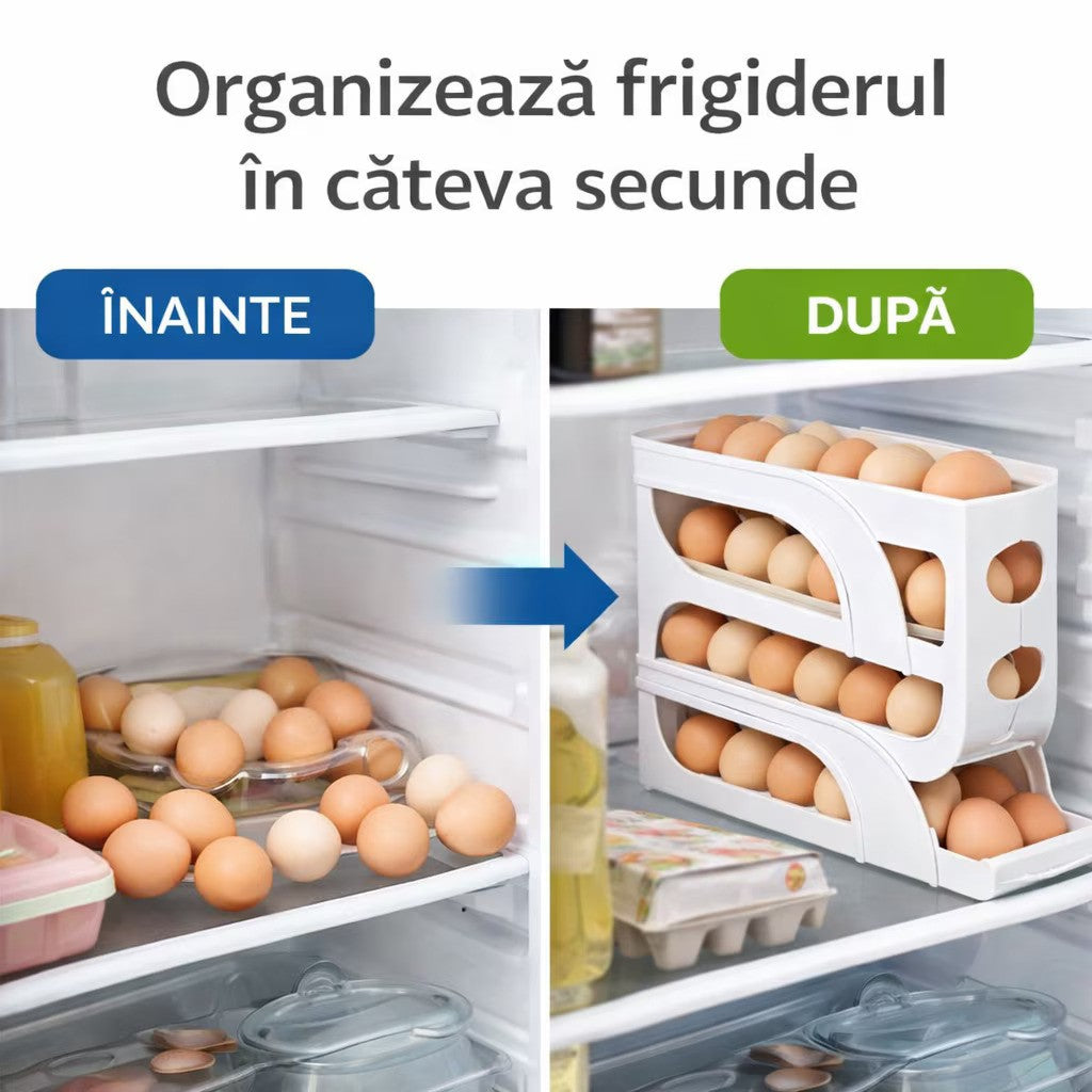 SimpluAcasa™ Suport pentru oua cu 4 niveluri — Mai Mult Confort în Bucătărie