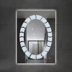 SimpluAcasa™ Oglinda led ovala premium 60x80 — Confort Practic Pentru Casa Ta