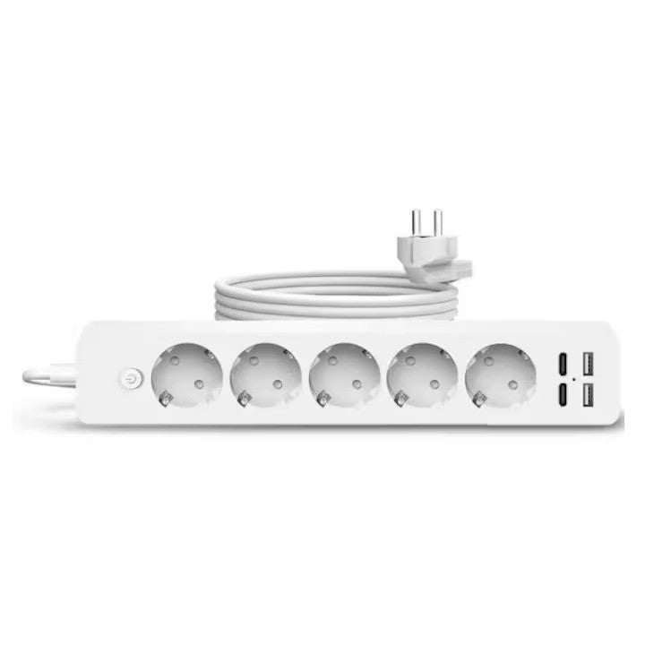Prelungitor  3,4 sau 5 prize + 2 porturi USB si 2 porturi USB C Imagine principală a produsului