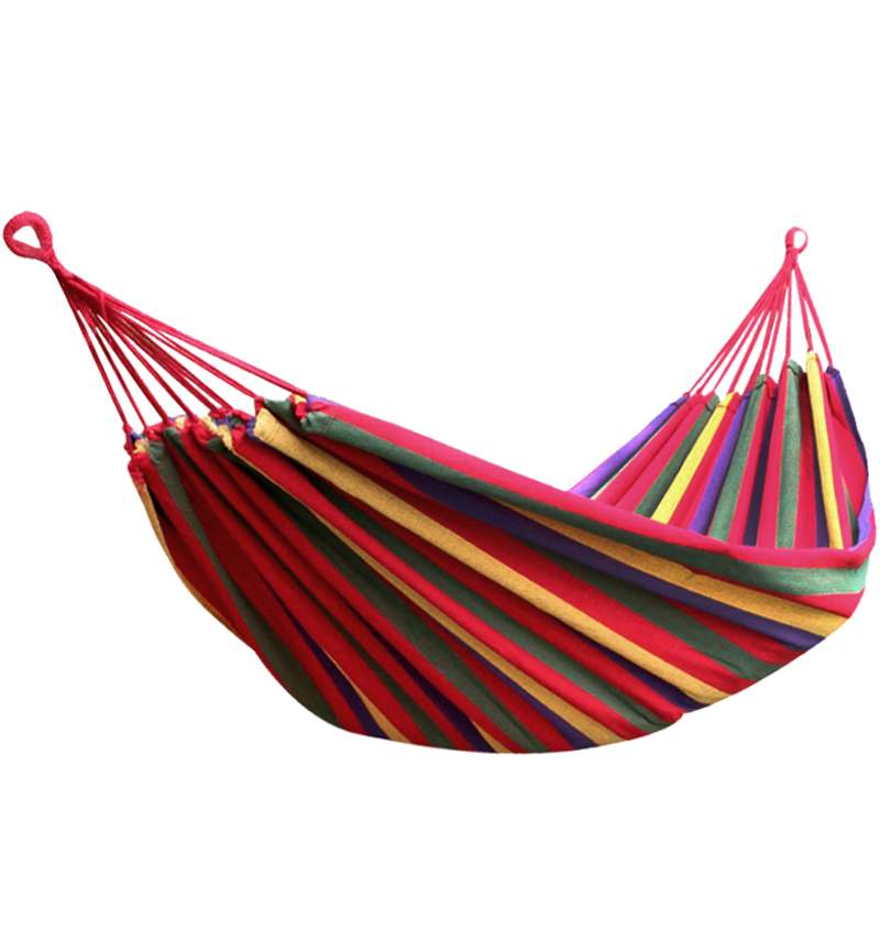 SimpluAcasa™ RESIGILAT - Hamac multicolor din bumbac pentru curte sau gradina — Mai Mult Confort Oriunde