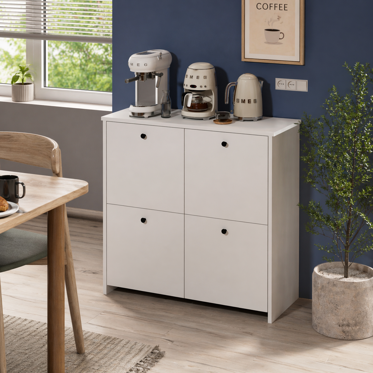 SimpluAcasa™ Dulap Tetra cu sertare si rafturi dressing multifunctional 80 x — Confort Practic Pentru Casa Ta Imagine principală a produsului