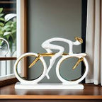 SimpluAcasa™ decorativa Ciclist modern din rasina 20 x 5.5 x 15 — Confort Practic Pentru Casa Ta