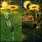 SimpluAcasa™ Set 2 Lampi solare LED de tip floarea soarelui pentru — Lucrări Mai Simple și Eficiente