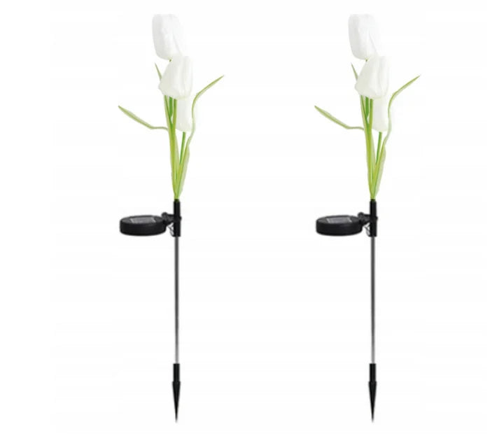 SimpluAcasa™ Set 2 lampi Solare Gradina Tip Lalea – 30 cm — Lucrări Mai Simple și Eficiente