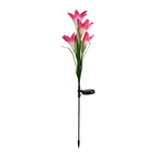 SimpluAcasa™ Set 2 lampi solare tip crin 75 cm pentru gradina — Lucrări Mai Simple și Eficiente