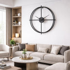 SimpluAcasa™ Ceas de perete modern minimalist – metal – design circular — Confort Practic Pentru Casa Ta