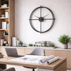 SimpluAcasa™ Ceas de perete modern minimalist – metal – design circular — Confort Practic Pentru Casa Ta