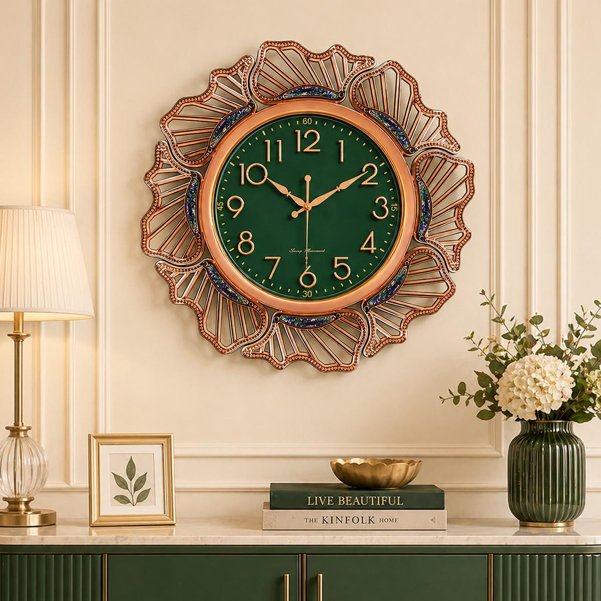 SimpluAcasa™ Ceas de perete modern decorativ 57 cm design elegant cu — Confort Practic Pentru Casa Ta Imagine principală a produsului