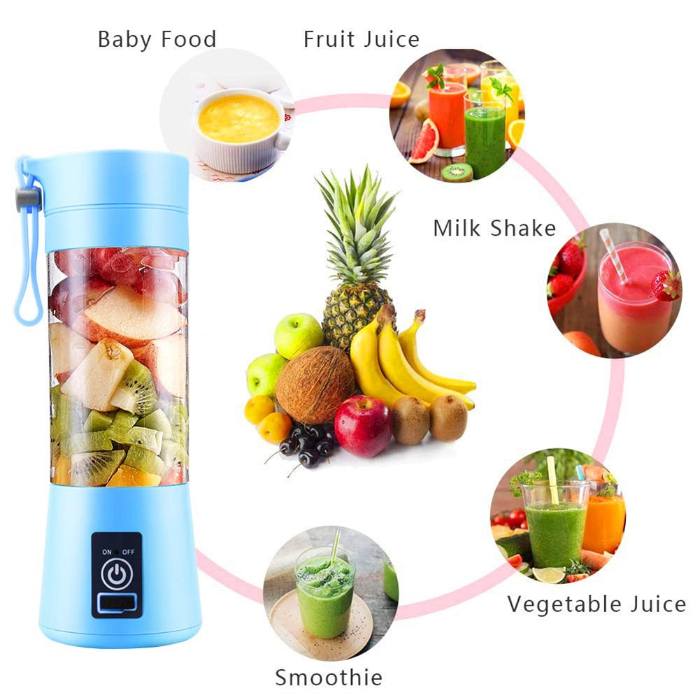 SimpluAcasa™ RESIGILAT - Blender smoothie maker portabil cu incarcare USB functie — Mai Mult Confort în Bucătărie