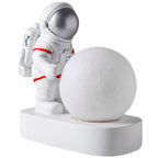 SimpluAcasa™ Lampa LED Astronaut cu Luna – Veioza ambientala pentru copii — Util Pentru Familie și Copii
