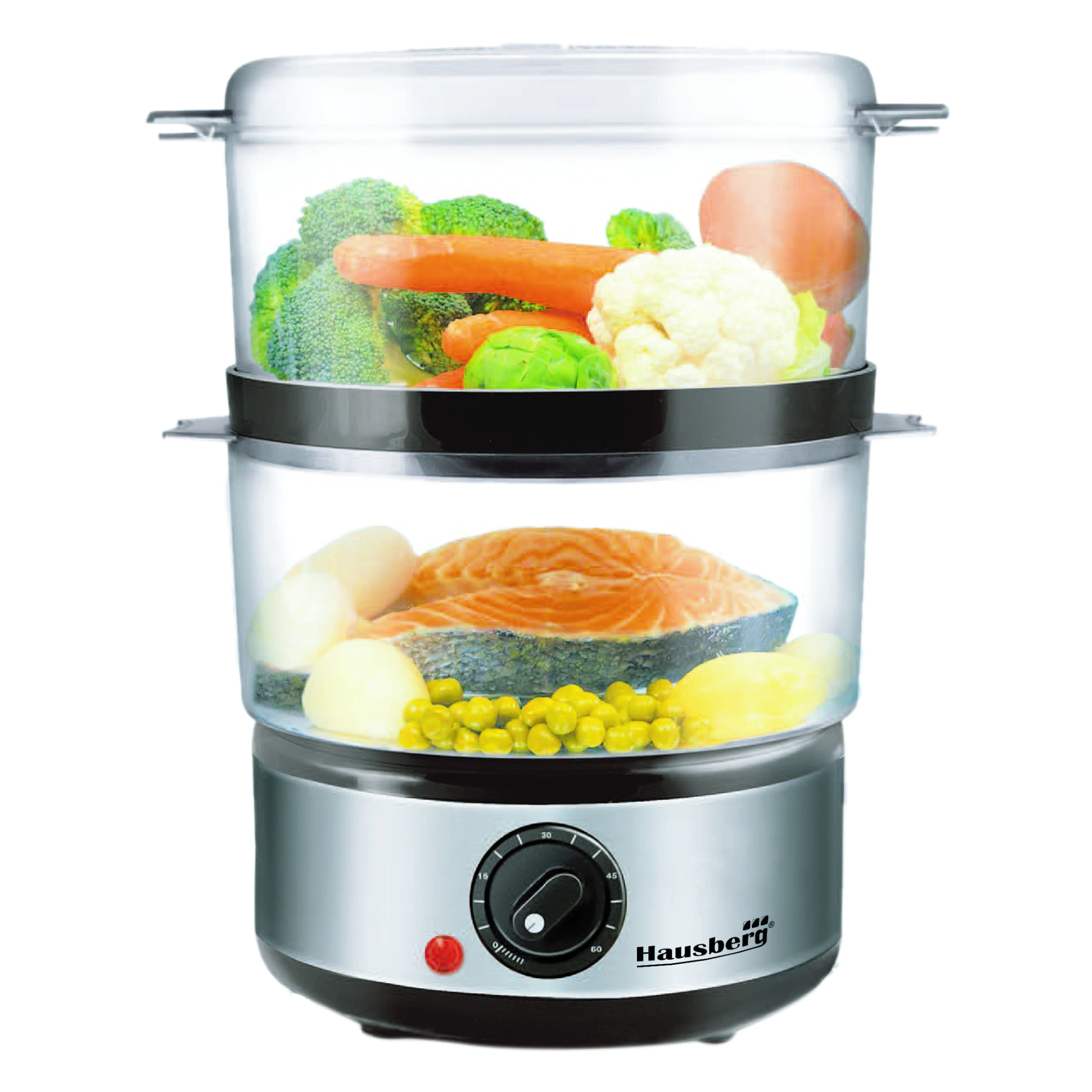 SimpluAcasa™ Aparat gatit cu aburi Hausberg HB-1350 putere 400W capacitate 2.4L — Mai Mult Confort în Bucătărie