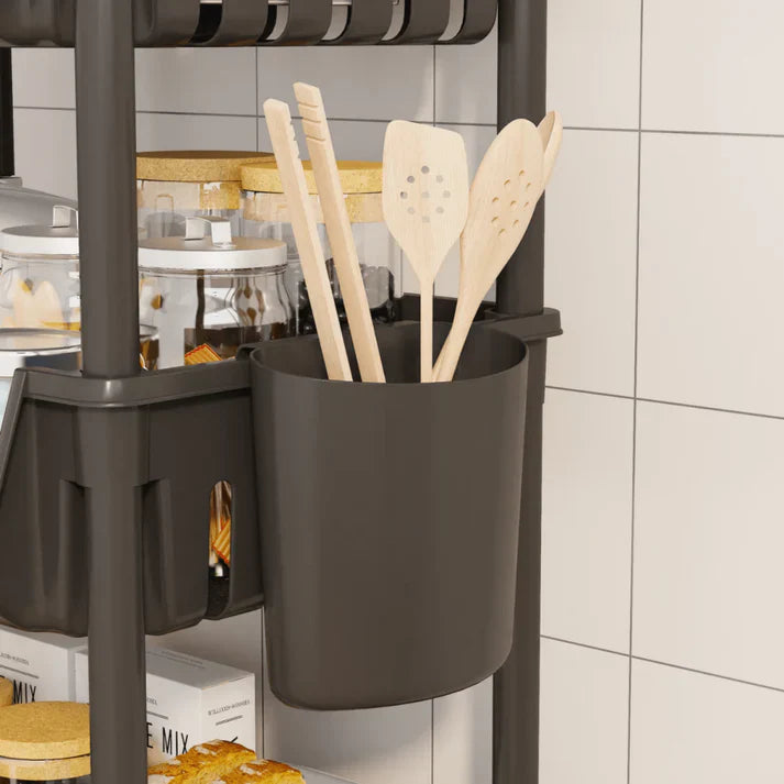 SimpluAcasa™ Raft organizator cu 4 niveluri — Confort Practic Pentru Casa Ta