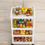 SimpluAcasa™ Raft organizator cu 4 niveluri — Confort Practic Pentru Casa Ta