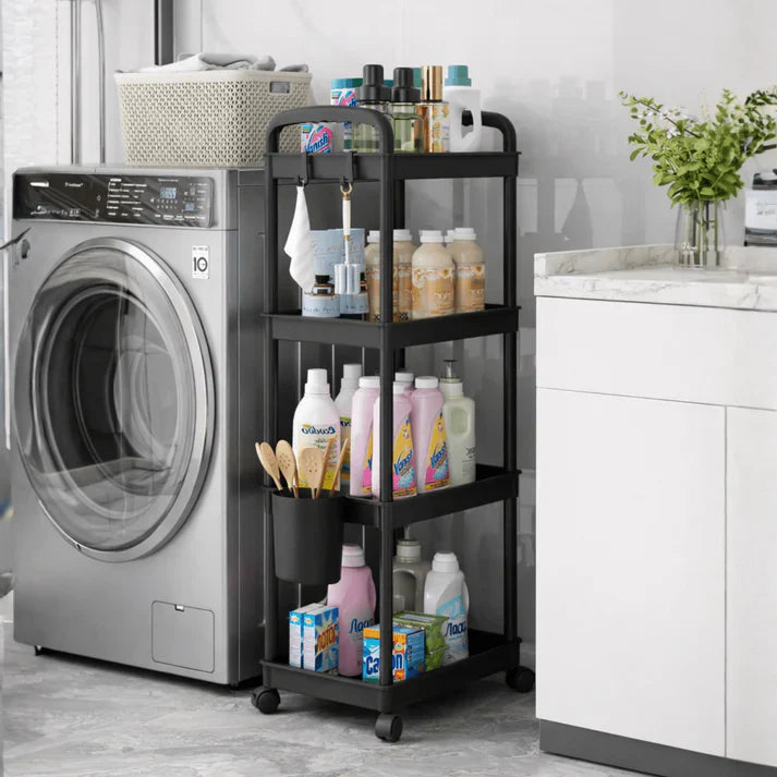 SimpluAcasa™ Raft organizator cu 4 niveluri — Confort Practic Pentru Casa Ta