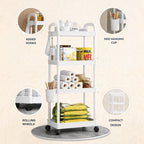 SimpluAcasa™ Raft organizator cu 4 niveluri — Confort Practic Pentru Casa Ta