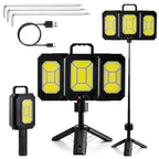 SimpluAcasa™ Lampa solara pliabila 3 panouri cu trepied reglabil 84cm si — Ambient Modern Pentru Acasă