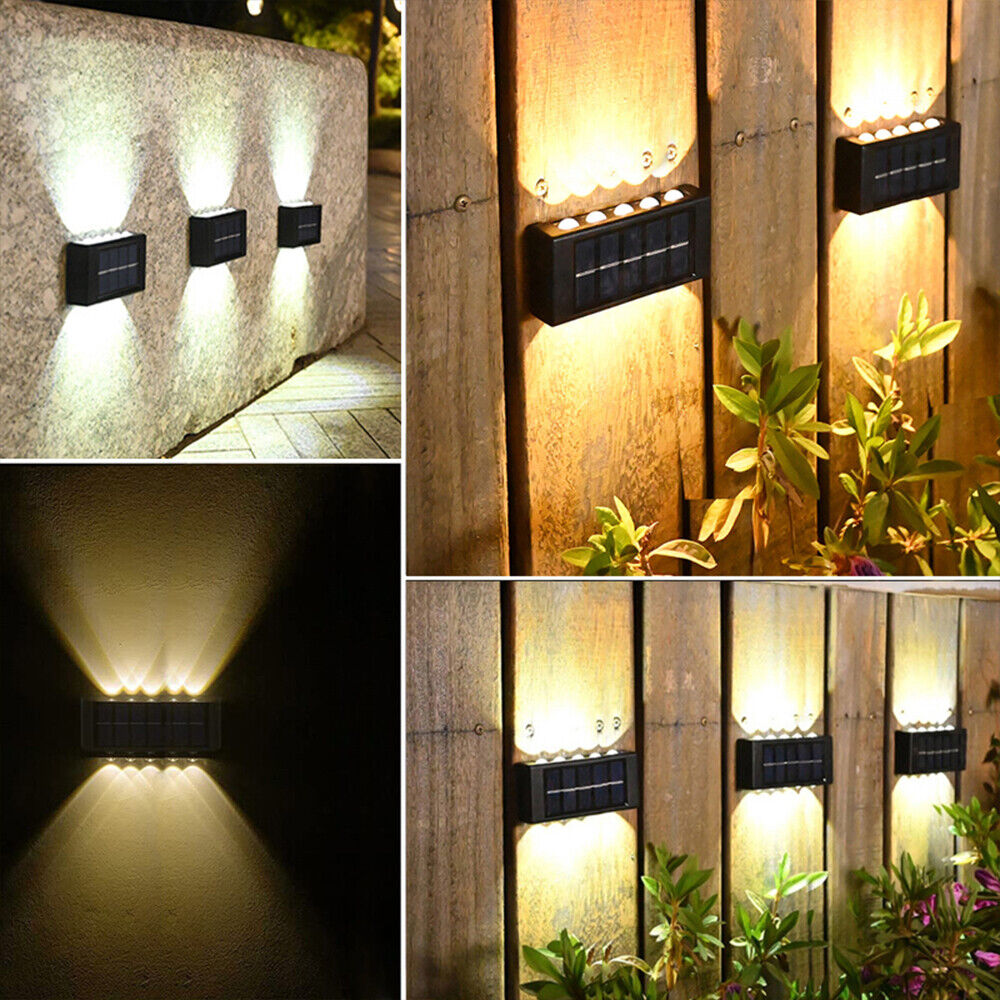 SimpluAcasa™ Set 2 lampi solare de perete cu iluminare sus si — Ambient Modern Pentru Acasă