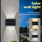 SimpluAcasa™ Set 2 lampi solare de perete cu iluminare sus si — Ambient Modern Pentru Acasă