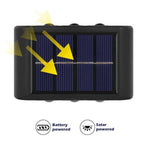 SimpluAcasa™ Set 2 lampi solare de perete cu iluminare sus si — Ambient Modern Pentru Acasă