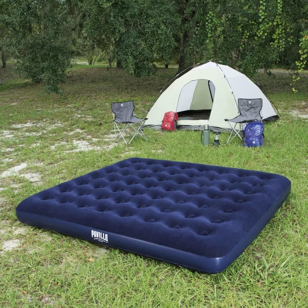 Saltea gonflabila pentru camping, plaja, 1-2 persoane, PVC si catifea Imagine principală a produsului