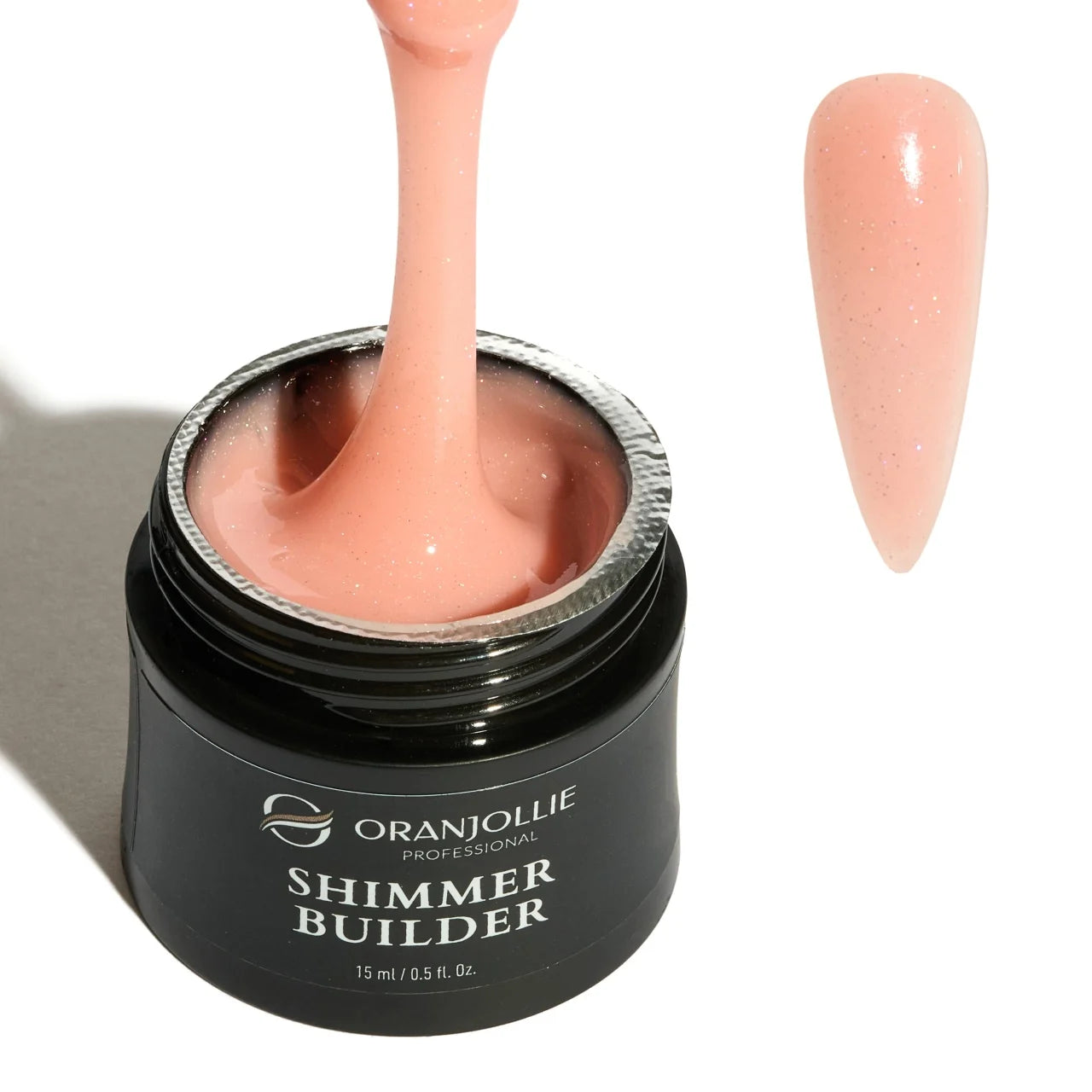 Shimmer Builder Gel, 15 ml, Peachy Shimmer, OR70 Imagine principală a produsului