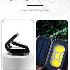 SimpluAcasa™ Lampa solara pliabila 3 panouri cu trepied reglabil 84cm si — Ambient Modern Pentru Acasă
