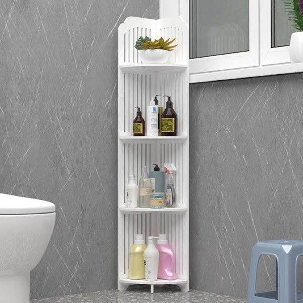 Etajera de colt pentru baie sau bucatarie, cu 4 polite, 120cm Imagine principală a produsului