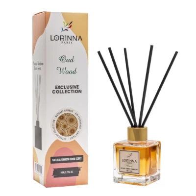 Odorizant de Camera Lorinna Paris Oud Wood, Aroma Oriental Lemnoasa, 110 ml, LR516