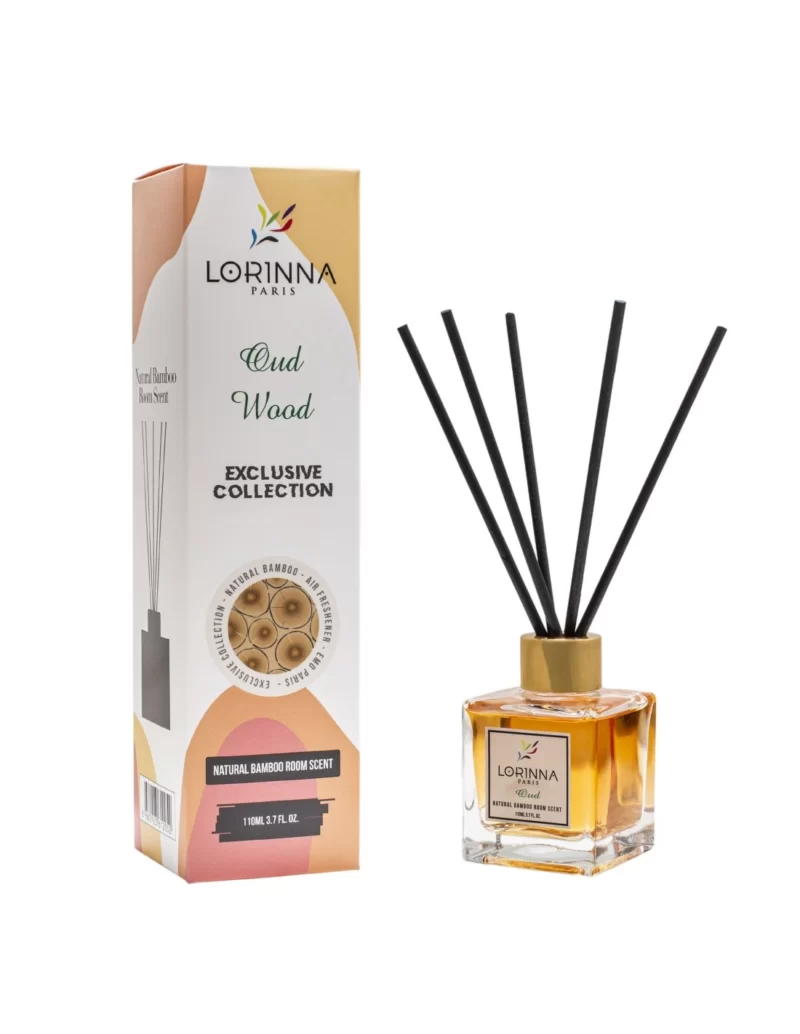 Odorizant de Camera Lorinna Paris Oud Wood, Aroma Oriental Lemnoasa, 110 ml, LR516