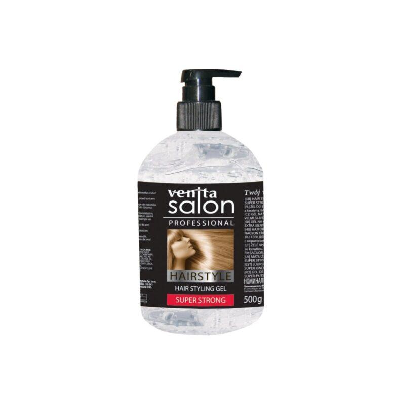 Gel Pentru Par cu Keratina Super Strong, Salon Professional, 500 gr, Cod VNGEL500SSW